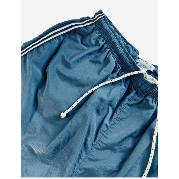 Cuffy's Cape COD Mens Swim Shorts Large Navy Blue White Striped Drawstring Lined - Picture 2 of 7
